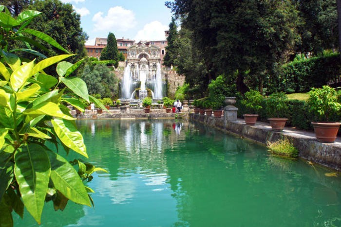 Вилла d'Este Gardens в Тиволи