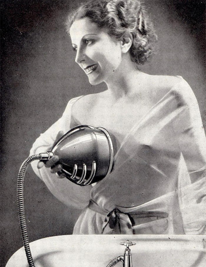 Мойка-массажер для груди, 1930