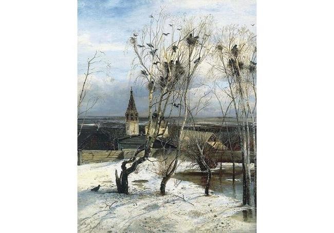 4. «Грачи прилетели» Саврасова (1871 г.)