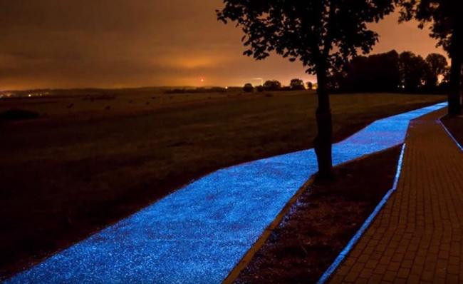 6. Luminous Bike Path – светящиеся велосипедные дорожки