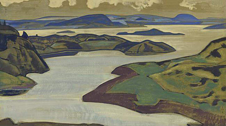 9. Николай Рерих. Карельский пейзаж (Ладожское озеро), 1918