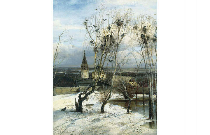 2. Алексей Саврасов. Грачи прилетели, 1871