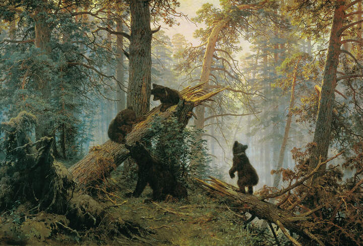 3. Иван Шишкин. Утро в сосновом бору, 1889