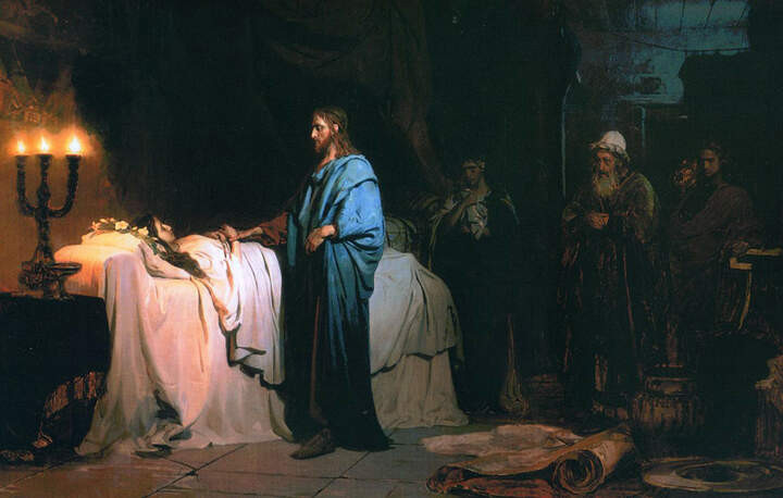 10. Илья Репин. Воскрешение дочери Иаира. 1871