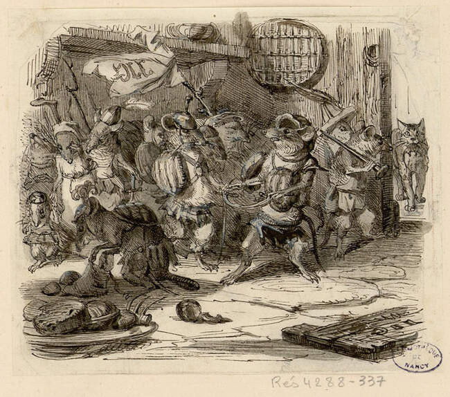 Жан Гранвиль. Союз крыс. 1837–1838