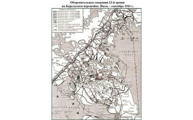 Карта карельского перешейка 1939