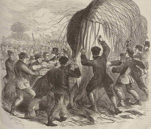 Бунт против воздушного шара. 1864 год. Толпа пьяных деревенщин против чуда науки