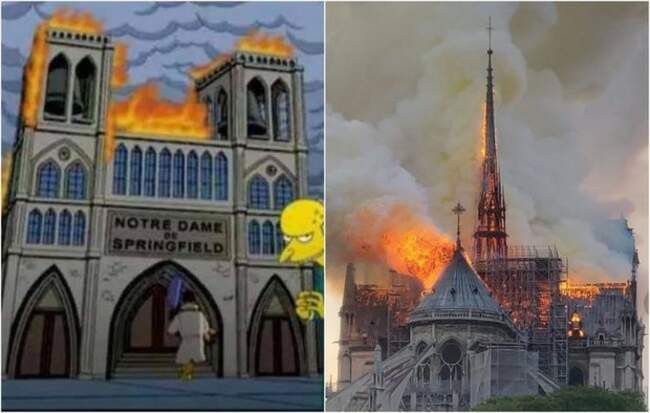 «Симпсоны» не предсказали пожар в Нотр-Дам