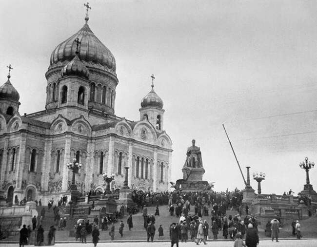 Храм христа спасителя до разрушения фото