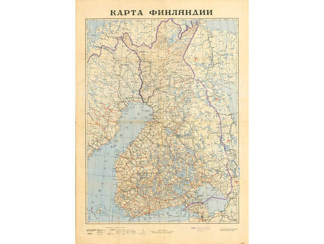 Старая карта финляндии до 1939 года