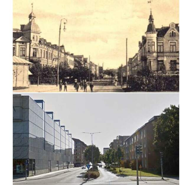 4. Центральная часть города Эребру до и после реновации (Швеция)