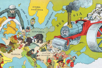 Карикатуры географических карт Первой мировой