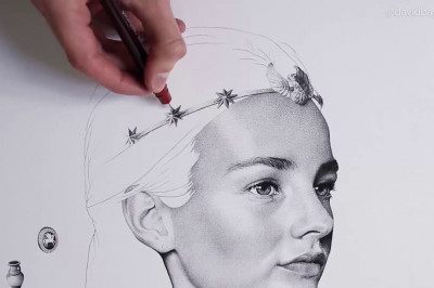 Точечный портрет от Дэвида Байо