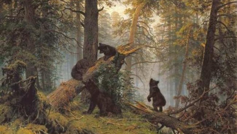 Утро в сосновом лесу, Девочка с персиками и другие самые известные картины русских художников
