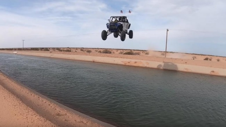 Как 10-летний мальчик на багги перепрыгнул канал