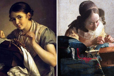 Кружевницы с одноименных картинах Тропинина и Вермеера: с чем сходства и различия?