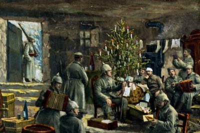 Фронтовые новогодние и рождественские открытки Первой мировой войны