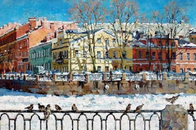 Питер, заплаканный ливнями: позитивные и теплые пейзажи современного импрессиониста Павла Еськова