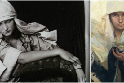 Модели Альфонса Мухи на фото и в картинах