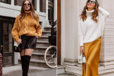 7 модных вариантов, как носить юбку со свитером и не казаться простушкой