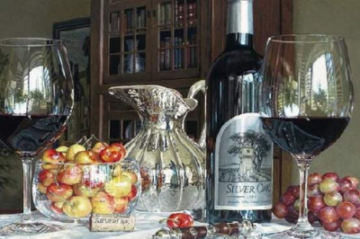 Эрик Кристенсен и его «винные натюрморты» на акварельных картинах