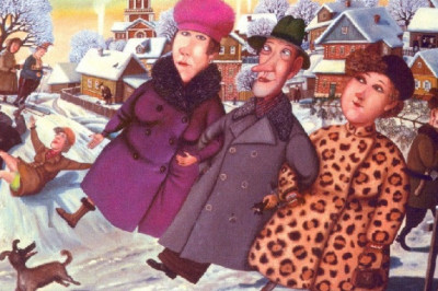 Добрый юмор от Валентина Губарева: зимние картины, которые вызывают улыбку и согревают душу