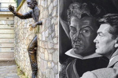 Неизвестный Жан Маре: как актер в 72 года стал скульптором и о чем рассказывает его «Человек, проходящий сквозь стену»