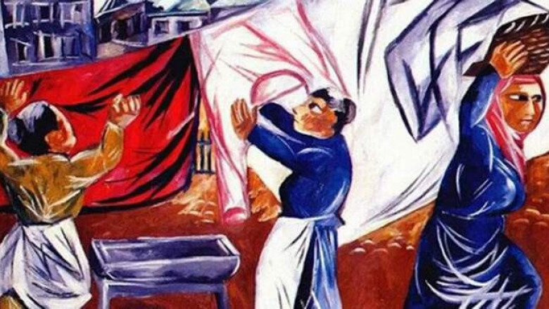 «Хоровод», «Прачки», «Фигура с кинжалом» и др: 7 известных картин из выступления Манижи на Евровидении