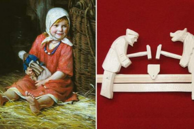 Игрушки крестьянских детей на Руси