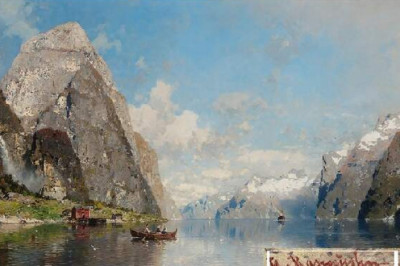 Георг Антон Расмуссен: живописная панорама норвежских фьордов на картинах художника, который творил 150 лет назад