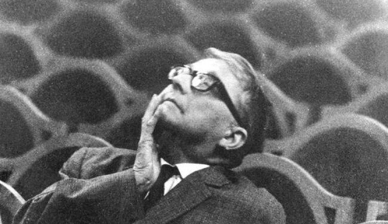Дмитрий Шостакович на репетиции