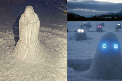 Искусство из снега: самые эпичные снеговики, созданные взрослыми, которые явно чересчур увлеклись