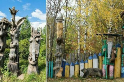 Лешие, божки и простые мужики: как зодчий из российской глубинки возродил деревянную скульптуру предков-язычников