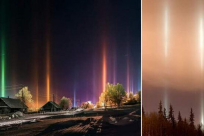 Что такое световой столб и когда он возникает: оптическое явление, которое пугает своей сверхъестественностью