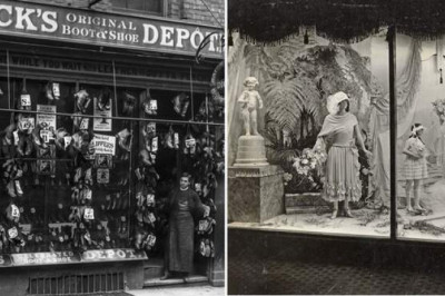 Какими были первые витрины магазинов Европы и России